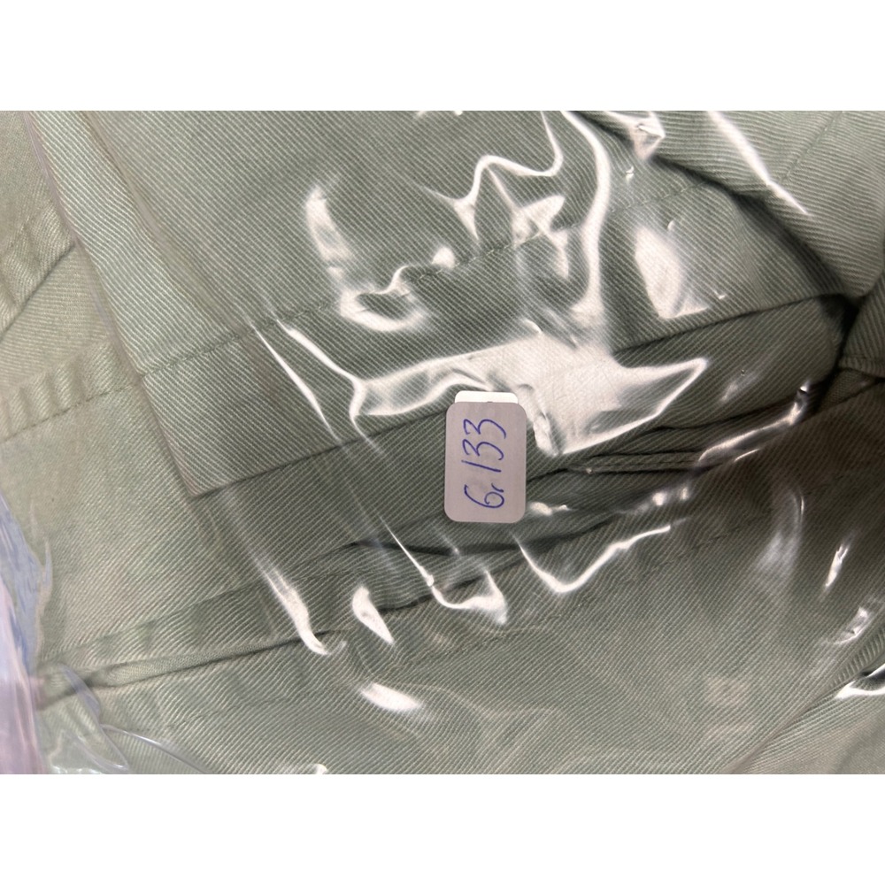 Utility Safari C.B. Casual Women Large Sage Green Cotton Button Front Maxi Dress - Picture 10 of 10